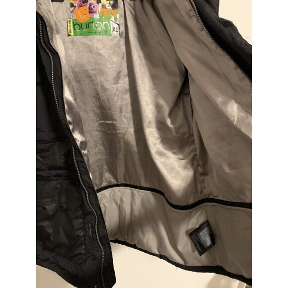 Burton Mens Winter Jacket XL Black Insulated Down Puffer Pockets Zipper Snaps - Picture 12 of 16